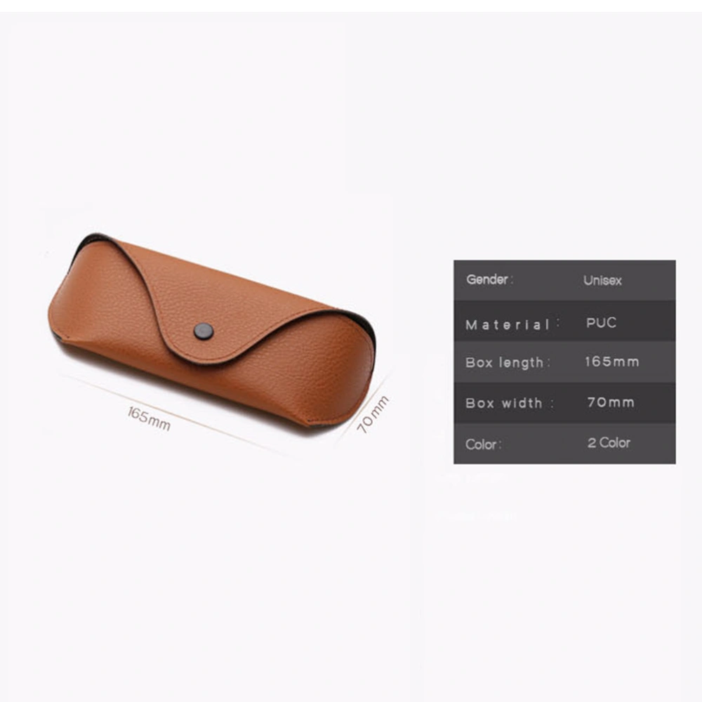 2pcs Glasses Cases Classic Oxford Cloth Lichee Grain Anti-pressure Sunglasses Box (Brown)