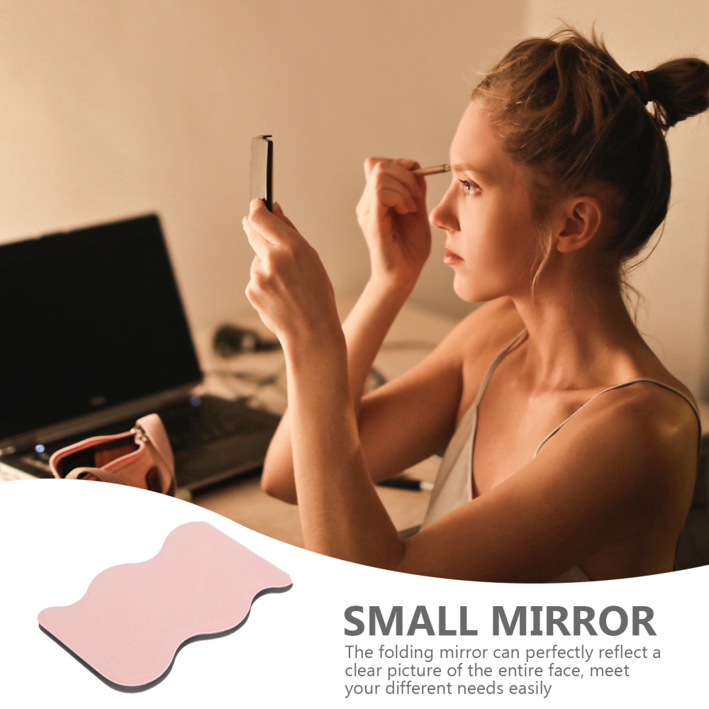 1Pc Foldable Carry Makeup Mirrors Small Travel Cosmetic Mirror Portable Mirror