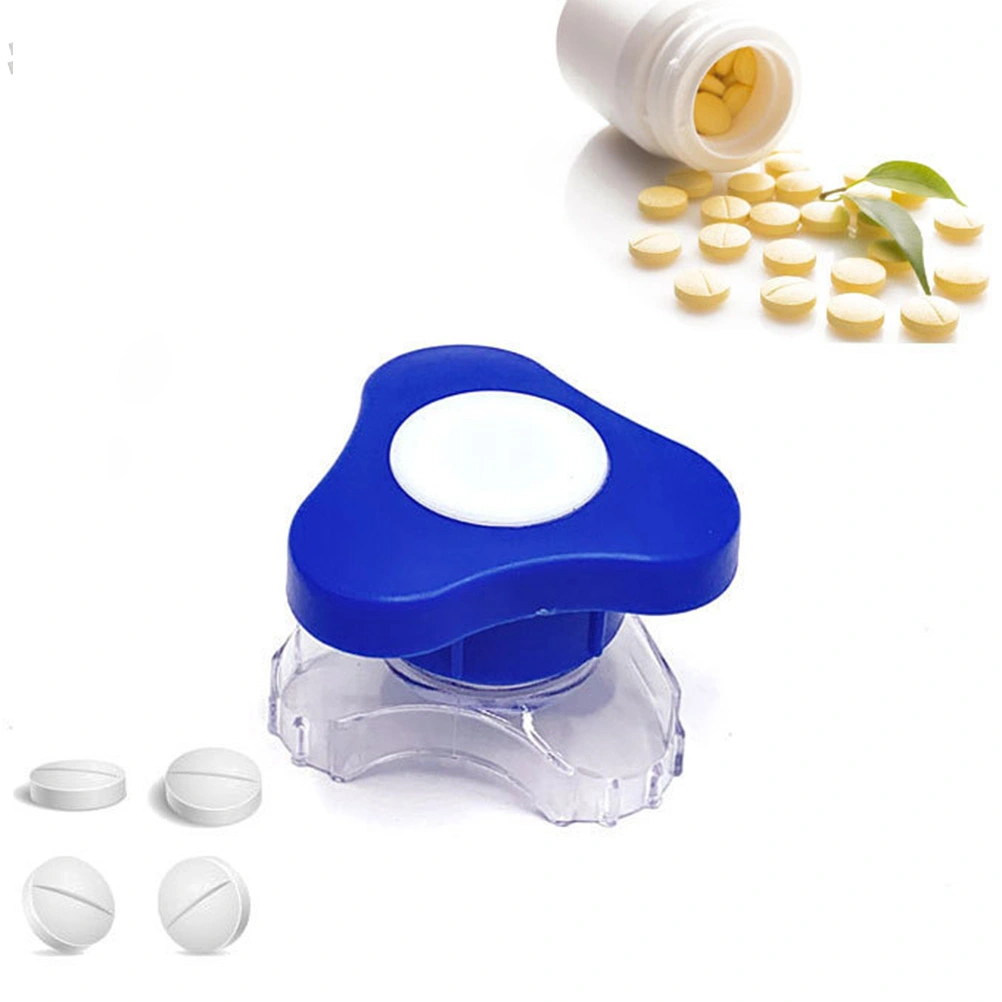 2PCS Pill Grinder Portable Tablet Crushing Machine Manual Pill Pulverizer Baby Feeding Manual Medicine Grinder for Home Trip Use Blue