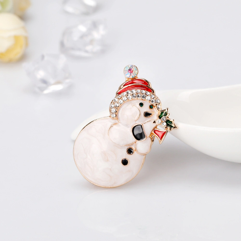 6PCS Christmas Series Brooch Set Delicate Christmas Badge Alloy Drop Oil Corsage Fashion Breastpin Brooch Pin Party Supplies