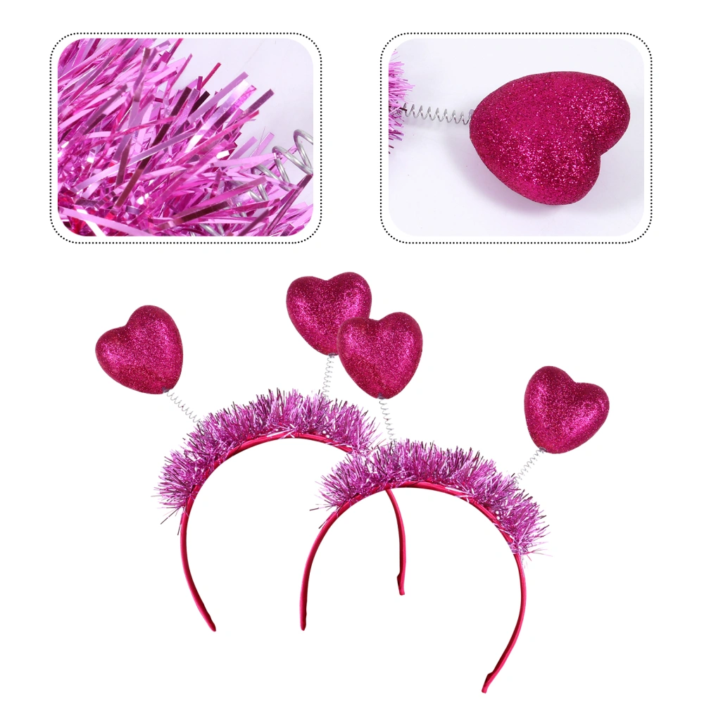 2Pcs Creative Girl Headwear Romantic Hair Accessories Valentine's Day Gift