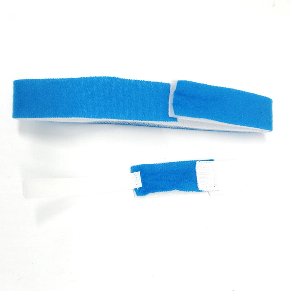 Tracheal Catheter Sponge Fixing Band Tracheal Fixation Device Trachea Fixing Belt Magical Tape Blue