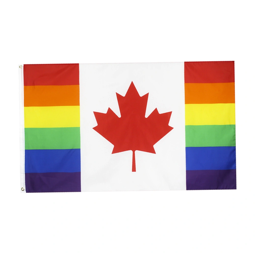 90x150cm Homosexual Rainbow Flag Canada National Flag Country Banner Home Decoration Colorful