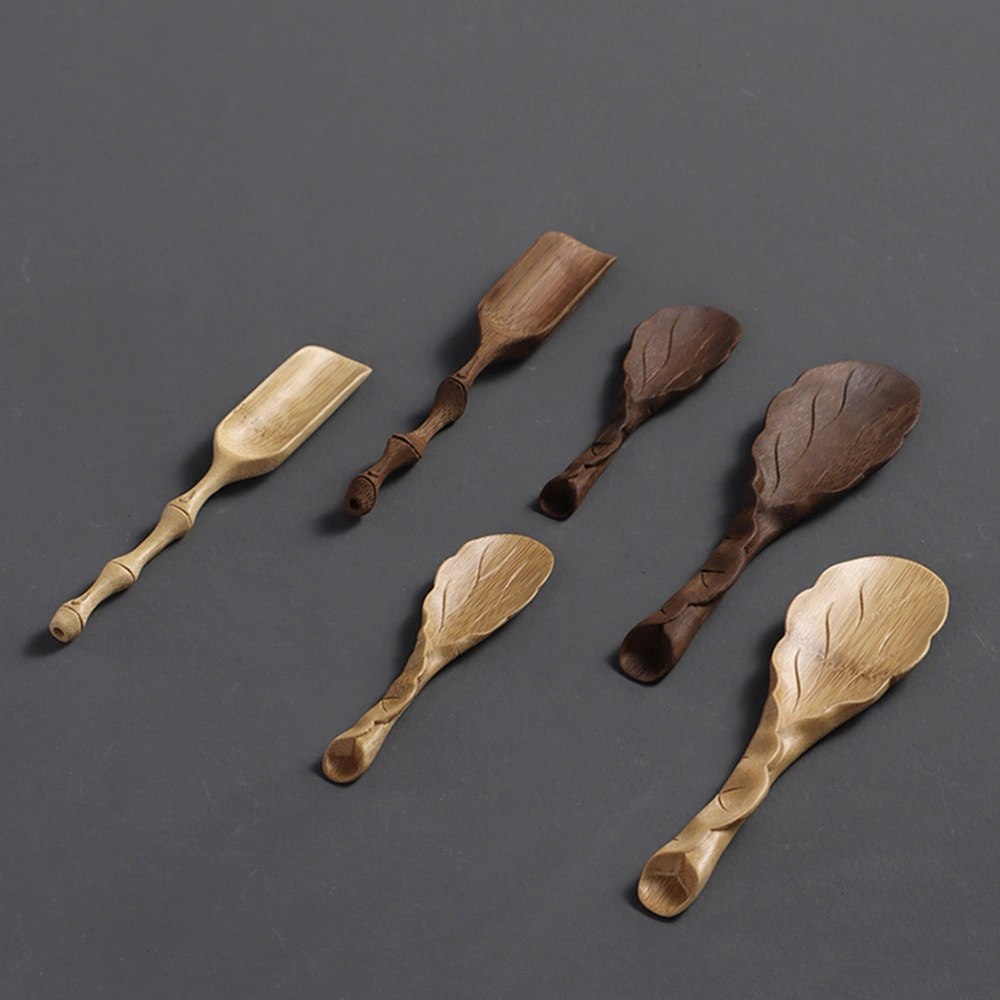 Bamboo Carved Teaspoon Natural Hand-made Tea Scoop Tea Ceremony Accessory