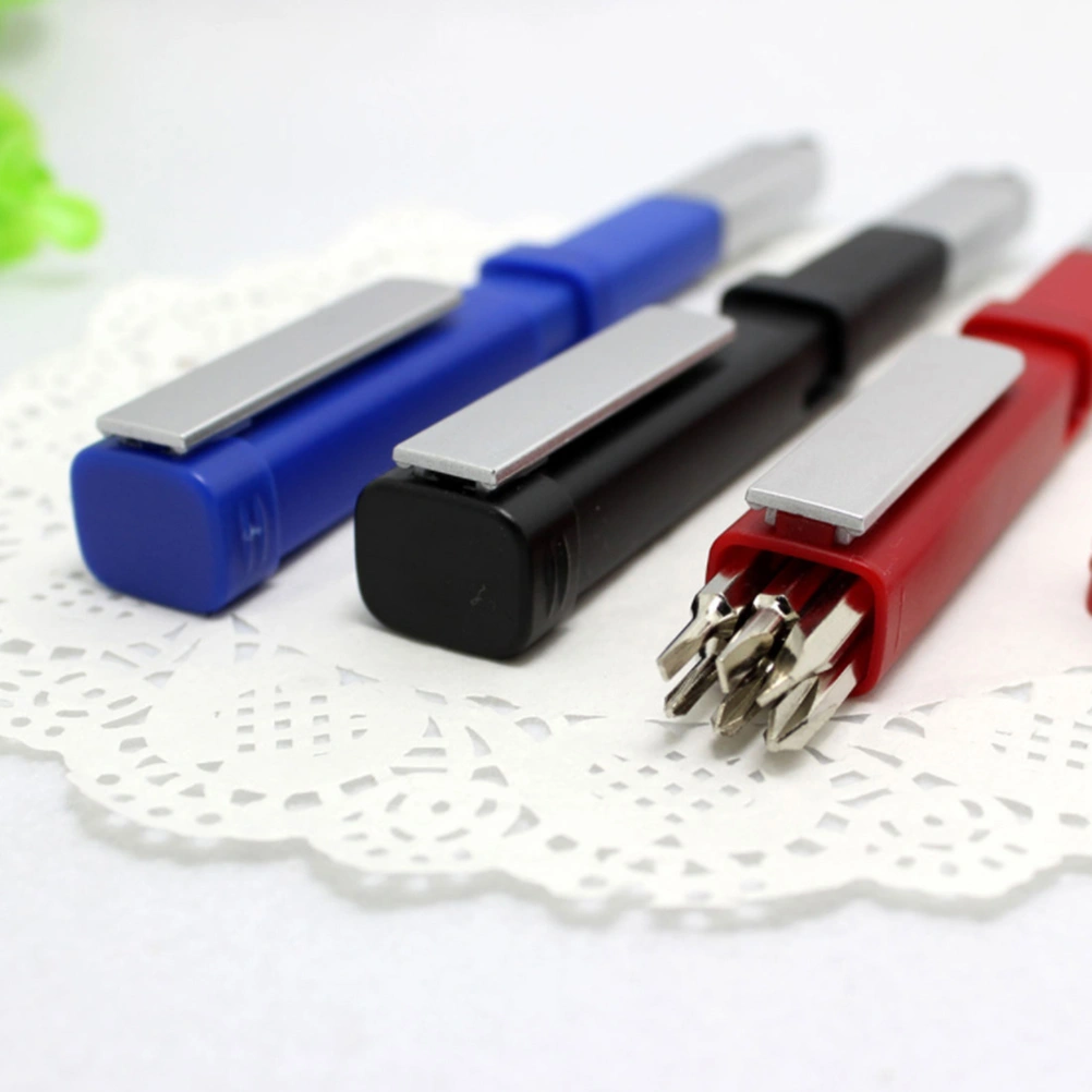 3pcs Multifunctional Ball-point Pen Combination Ballpoint Pen Phone Holder Screwdriver Touch Ballpoint Pen (Mixed Color)