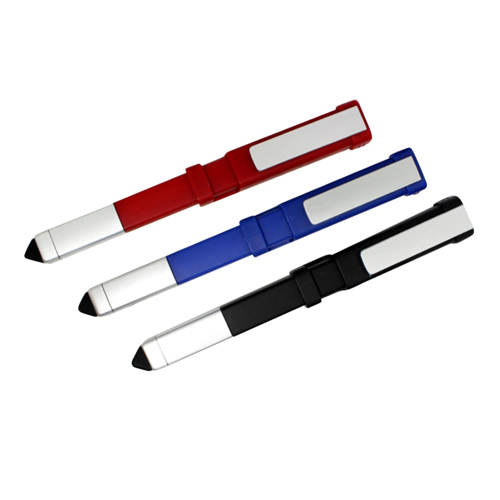 3pcs Multifunctional Ball-point Pen Combination Ballpoint Pen Phone Holder Screwdriver Touch Ballpoint Pen (Mixed Color)