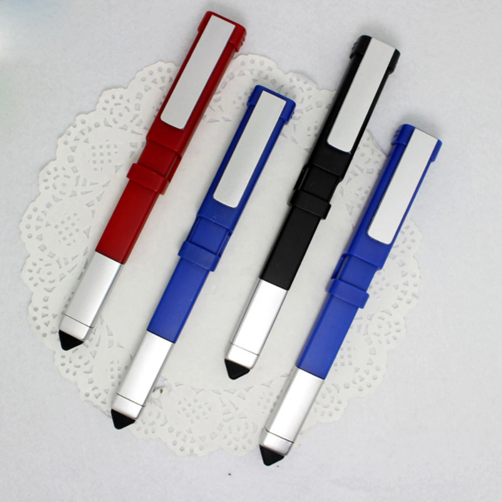 3pcs Multifunctional Ball-point Pen Combination Ballpoint Pen Phone Holder Screwdriver Touch Ballpoint Pen (Mixed Color)