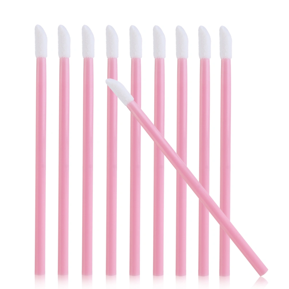 NUOLUX 150pcs Disposable Lip Gloss Applicators Lipstick Wands Tool Kits (Pink)