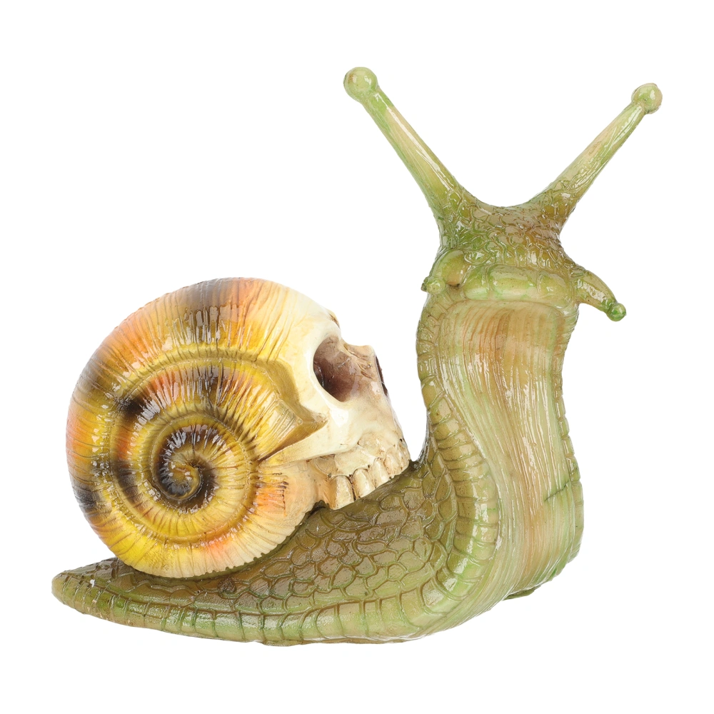 Garden Skull Snail Decorative Figurine Outdoor Flowerpot Landscape Ornament