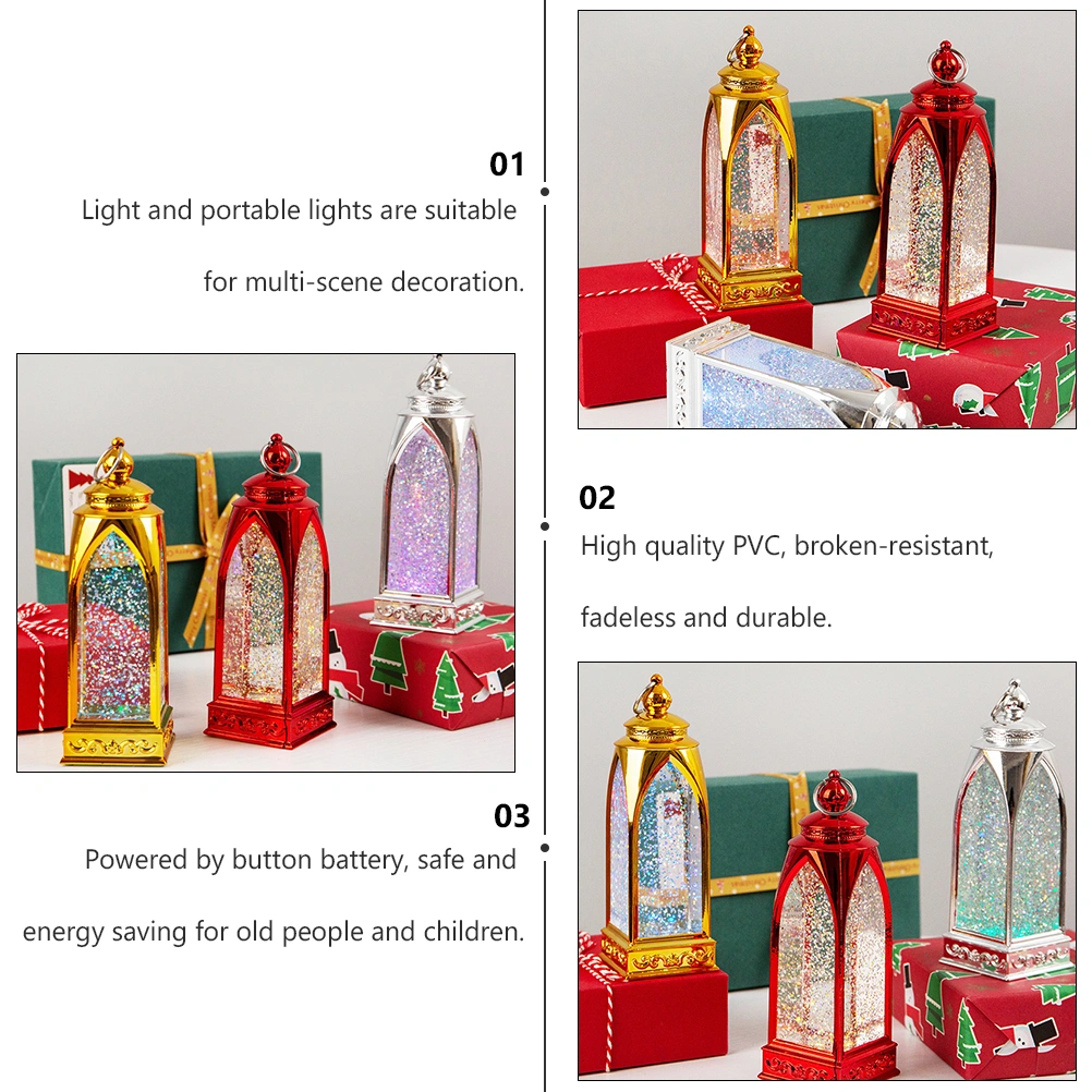 1 Pc Decorative Christmas LED Light Desktop Colorful Night Light (Random Color)