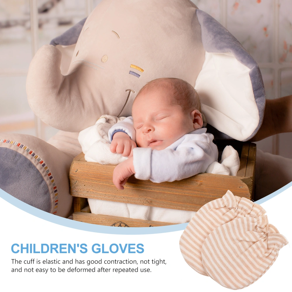 2 Pairs Comfortable Baby Anti-scratch Gloves Infant Protective Mittens