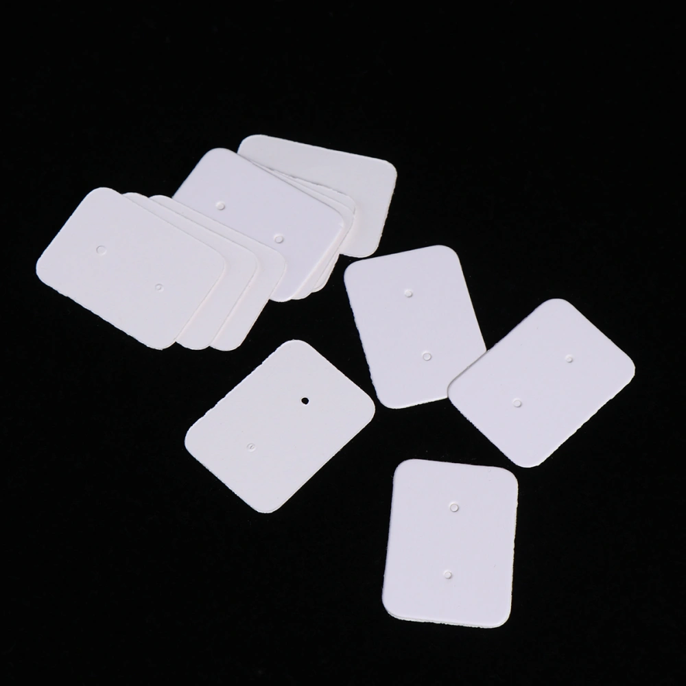 200pcs Earring Cards Paper Tags Retro Earrings Display Ear Studs Jewelry Holder for Fashion Ear Studs Earrings Jewelry (White)