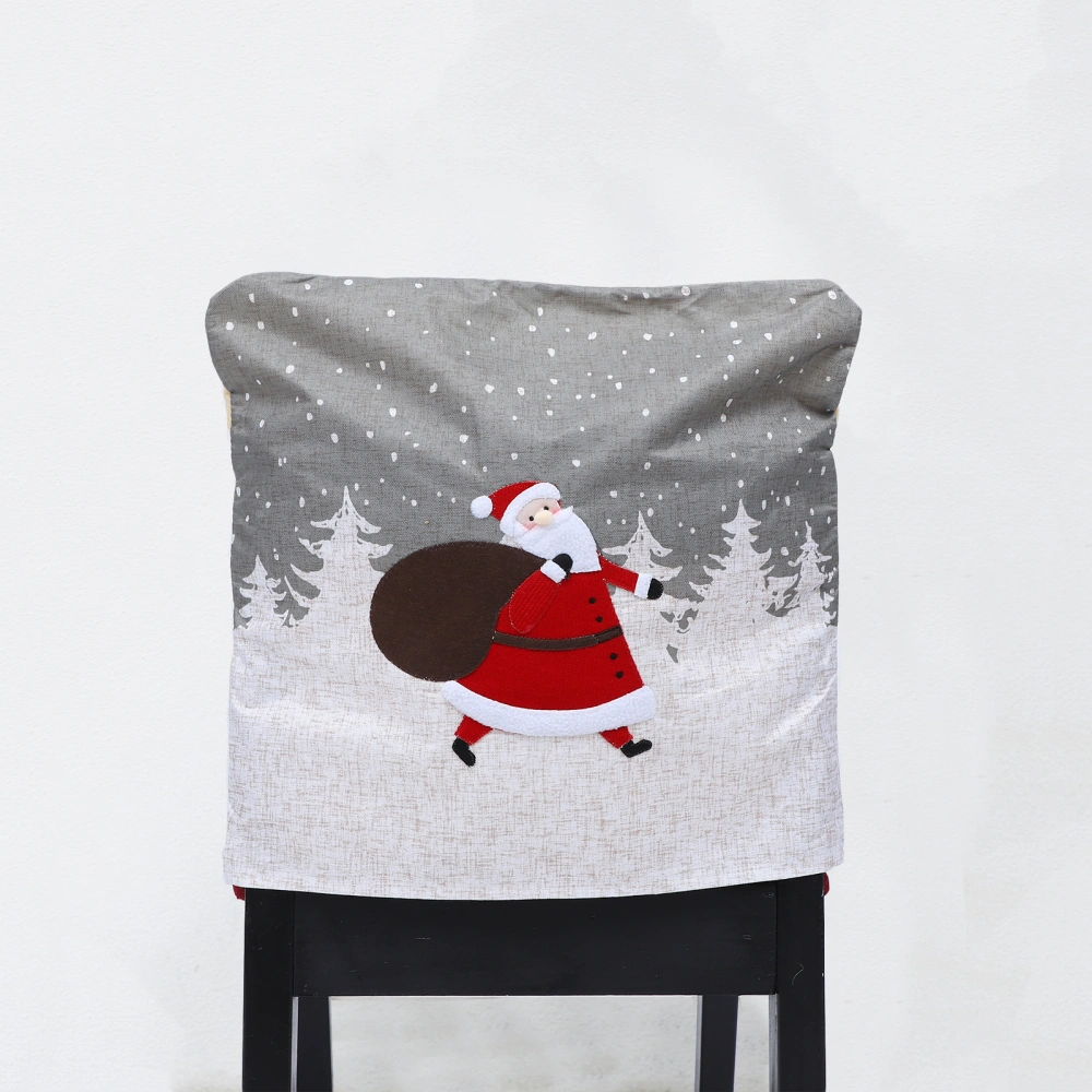 1pc Christmas Themed Chair Cover Adorable Chair Wrap Home Use Chair Protector