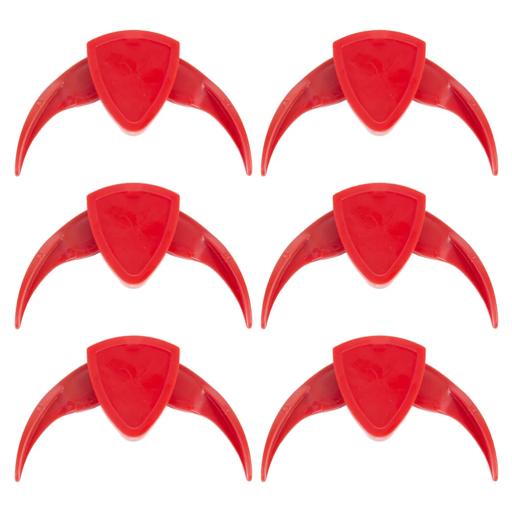 6pcs Melon Pliers Scissors Melon Sheller Plastic Shellers (Red)