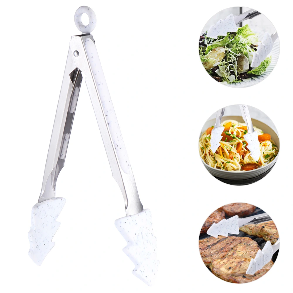 1pc Stainless Steel Food Clamp Christmas Tree Versatile Bread Clip Steak Clamp