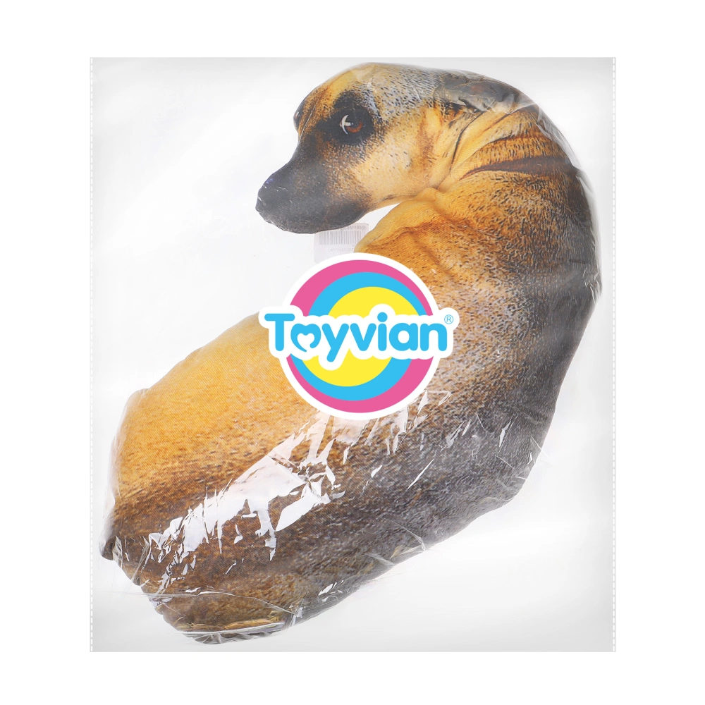 Toyvian 3D Dog Plush Cotton Toy Adorable Throw Pillow Back Cushion Children Toy