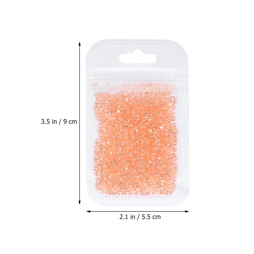 About 2880Pcs Transparent Resin Diamonds Tip Drill Clear Acrylic DIY Diamond Imitation Wedding Bouquet Decoration Champagne