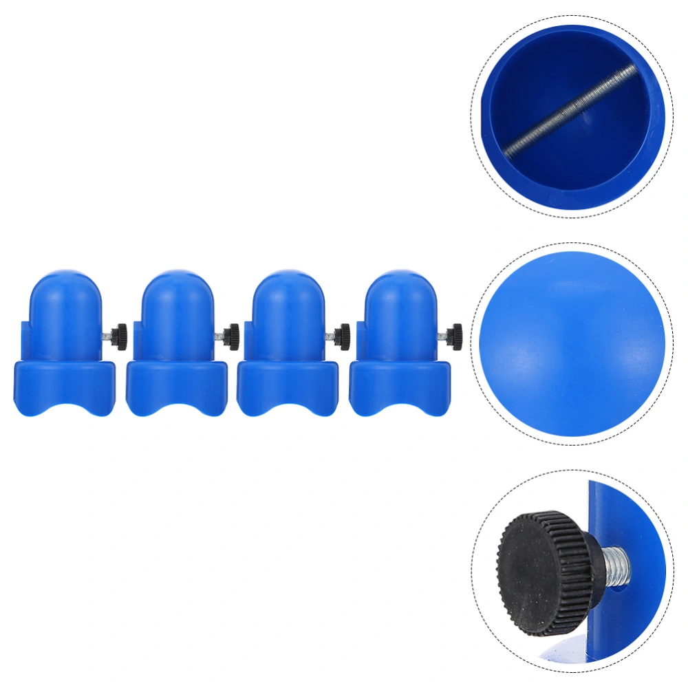 4 Sets of Professional Trampoline Pole Covers Plastic Trampoline Pillar End Caps