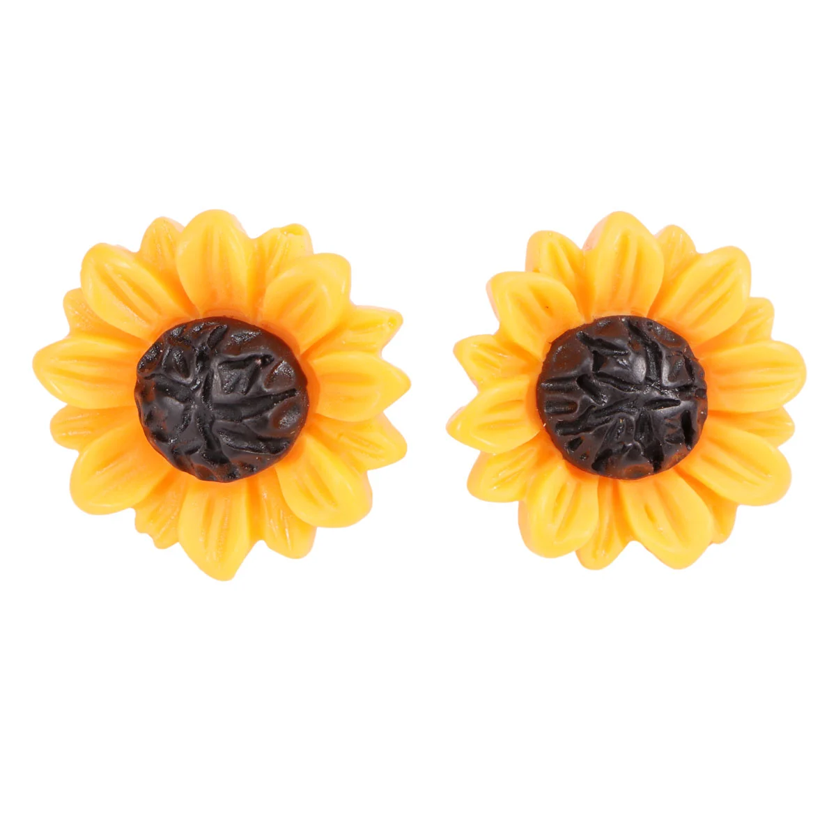 1 Set of Sunflower Accessories Sunflower Necklace Sunflower Earring Sunflower Ring Sunflower Bracelet (Silver) 