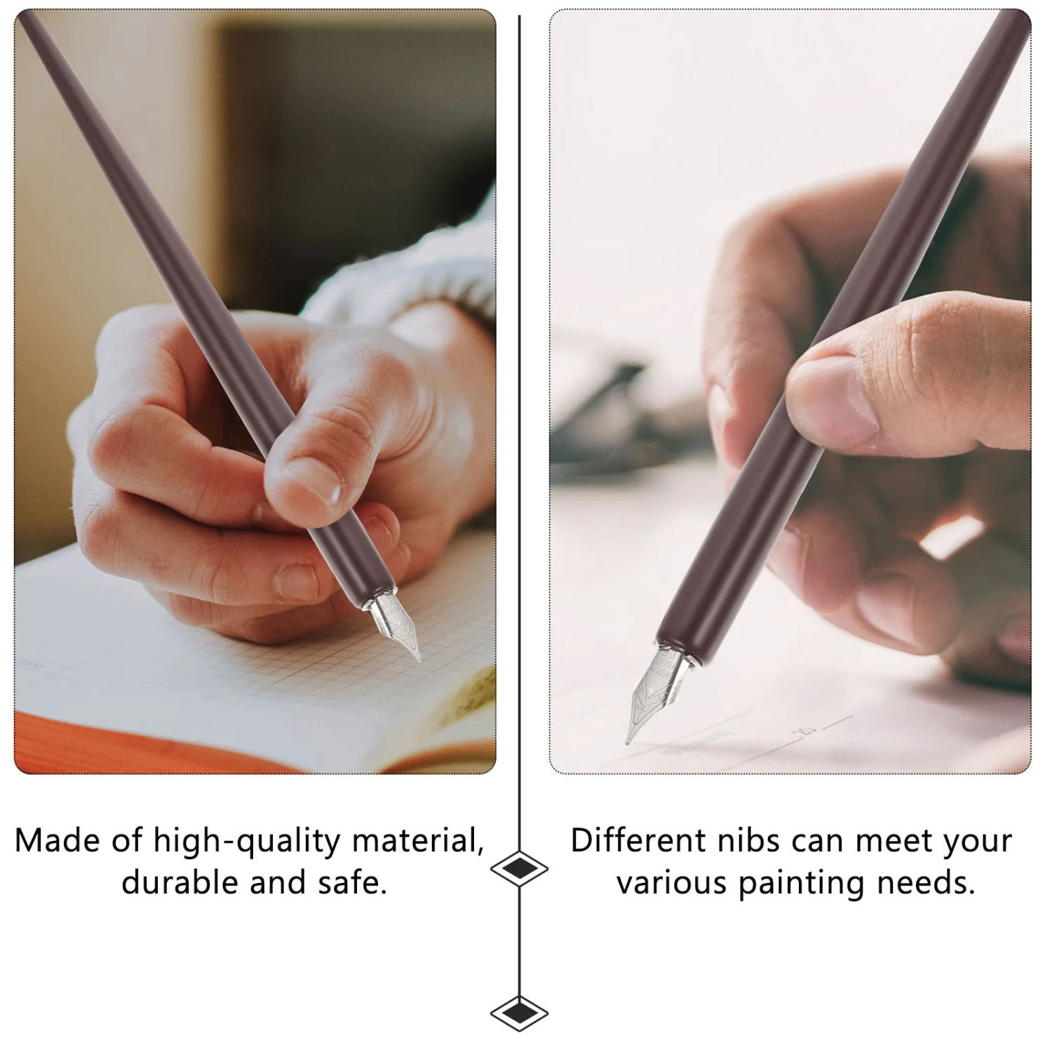 1 Set of Vintage Dip Pen Set Art Drawing Pens Calligraphy Practicing Pens