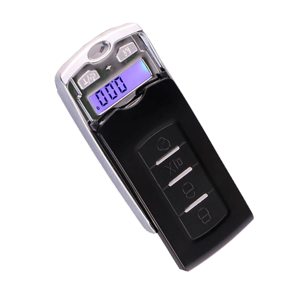 100g/0.01 Mini Car Key Design Gram Jewelry Scale Portable Tea Gold Medicine Electronic Scale without Battery Included