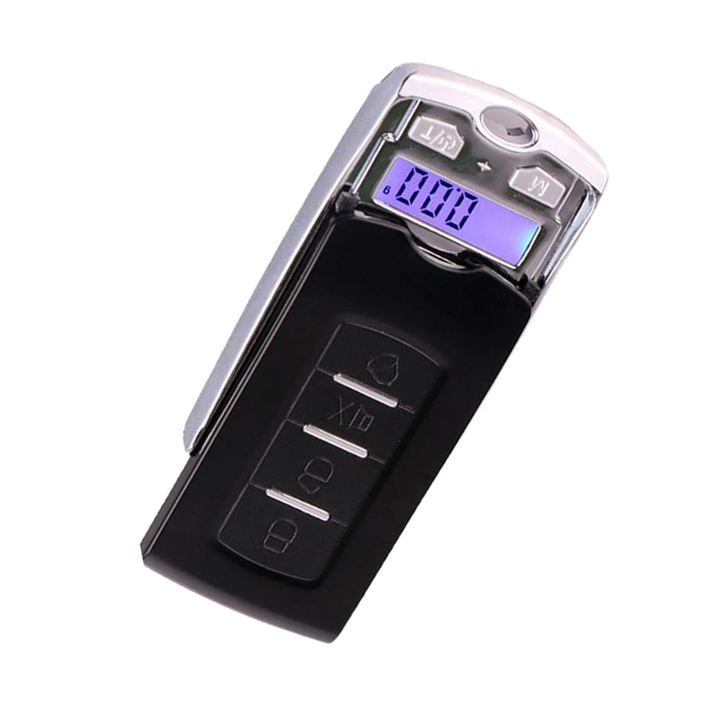 100g/0.01 Mini Car Key Design Gram Jewelry Scale Portable Tea Gold Medicine Electronic Scale without Battery Included