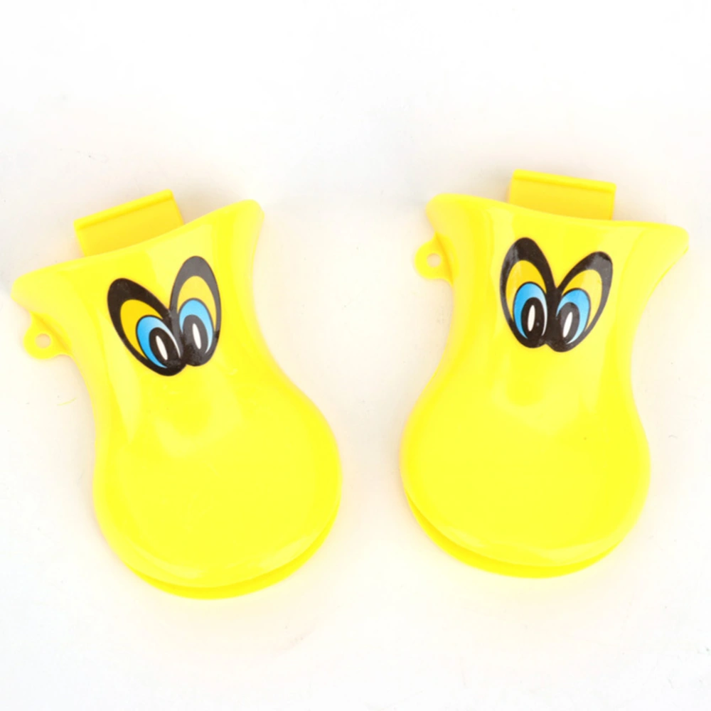 12pcs Plastic Cartoon Whistles Toy Duck Whistle Sounds Toy for Kids Children (Random Color)