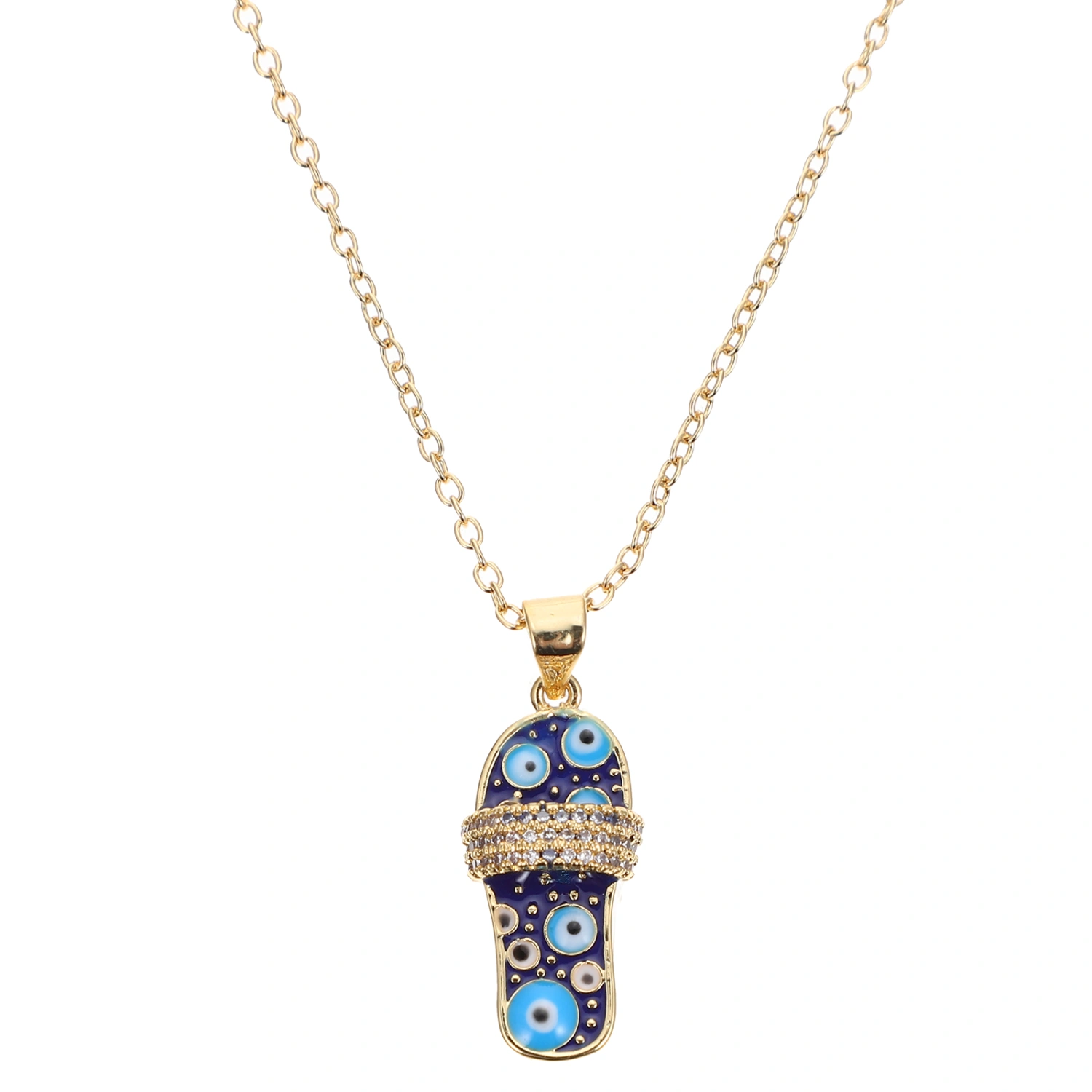 Creative Slippers Necklace Couple Clavicle Pendant Neck Chain Neck Jewelry (for Men)