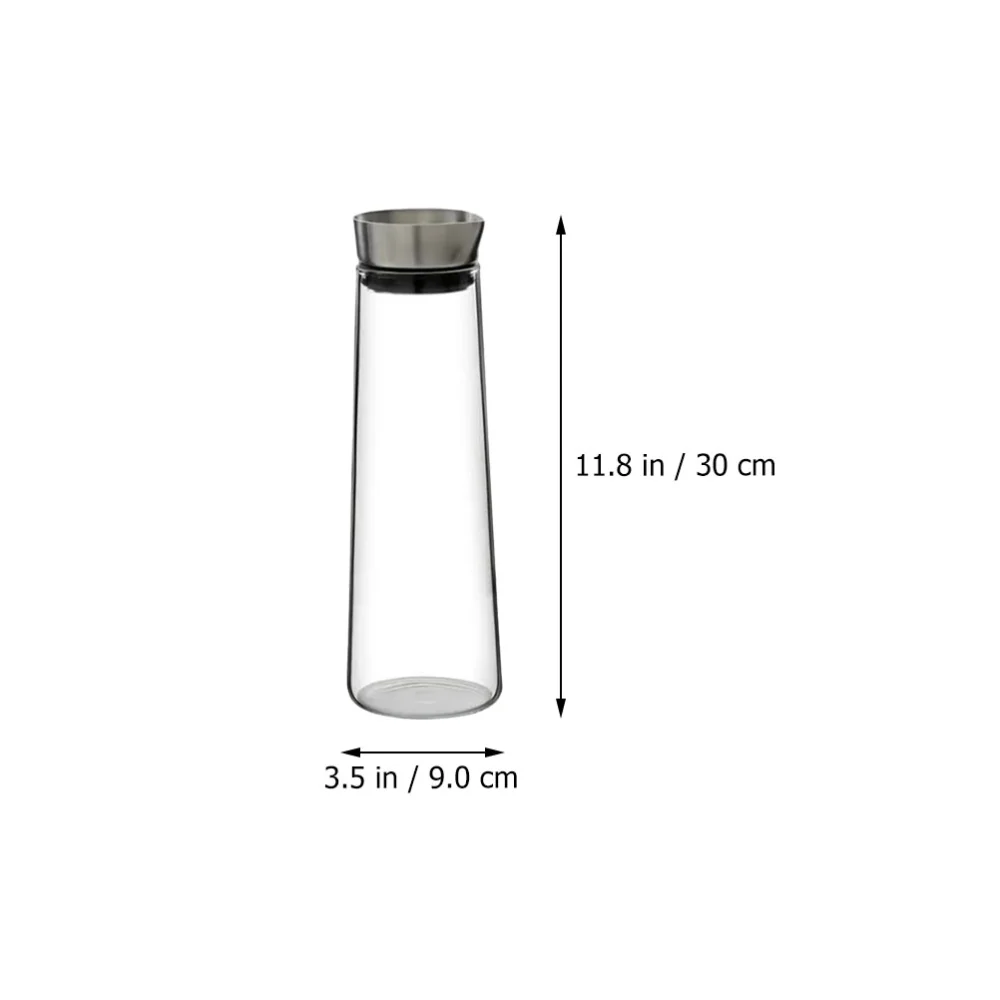 Cold Water Pitcher Glass Juice Container Transparent Beverage Holder Leakproof Water Pitcher