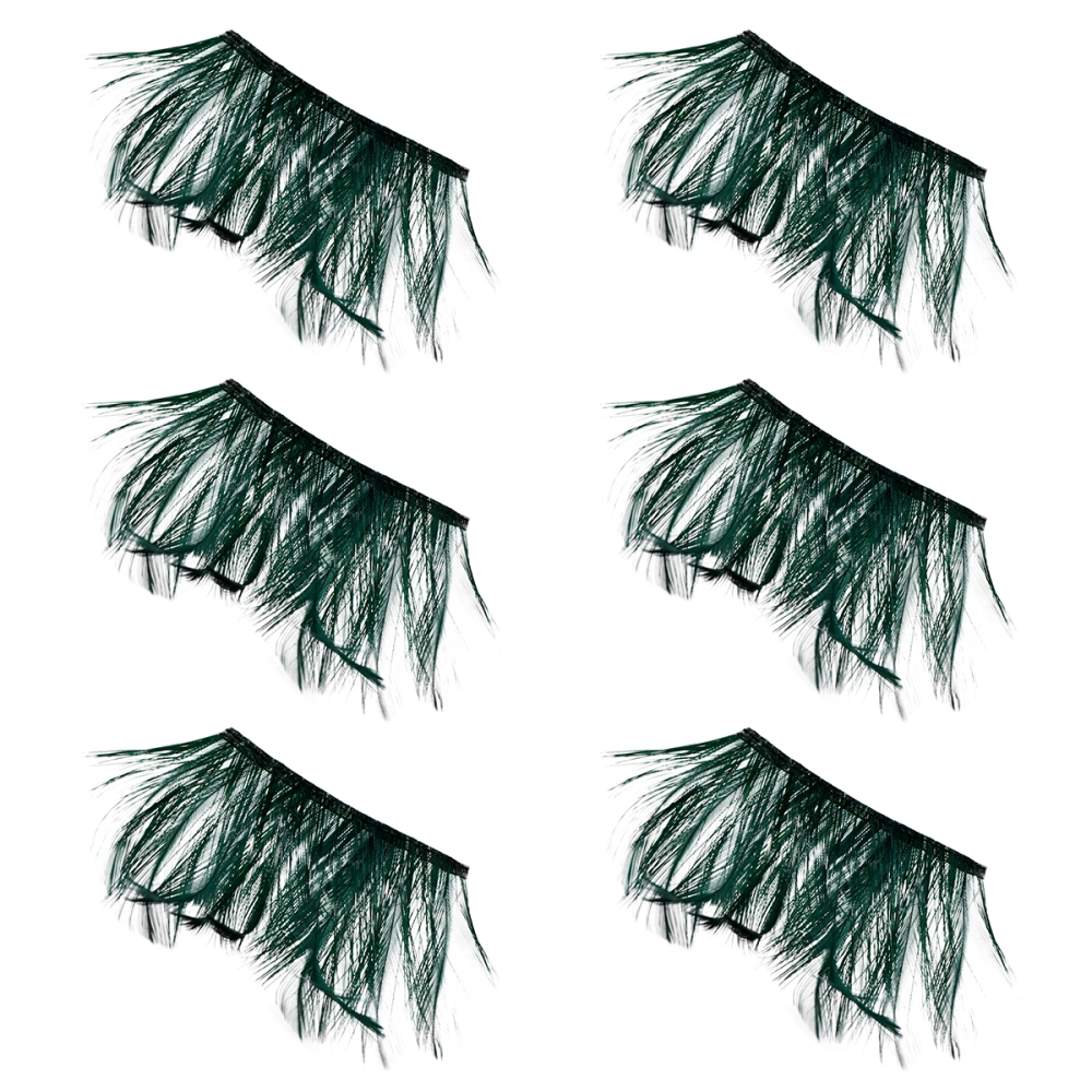 3 Pairs Fake Eyelash Art Eyelashes Makeup Eyelashes Natural Feather Eyelashes