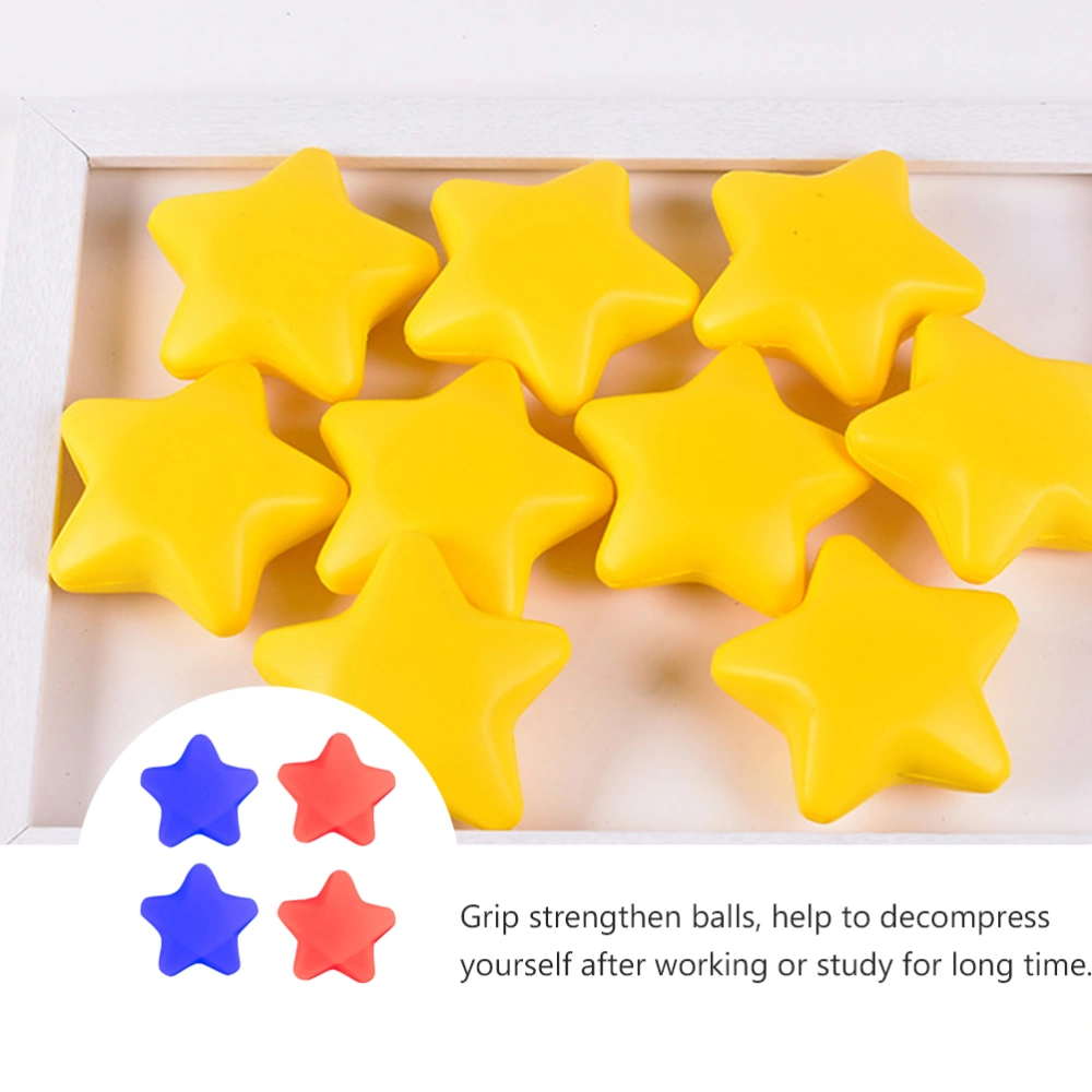 Star-shaped Decompression Finger Grip Balls PU Foaming Hand Grips Strengthener