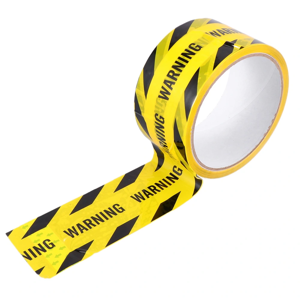 1 Roll Warning Safety Tape Safe Self Adhesive Sticker Warning Tape Masking Tape Safety Stripes Tape for Walls Floors Pipes (Yellow)