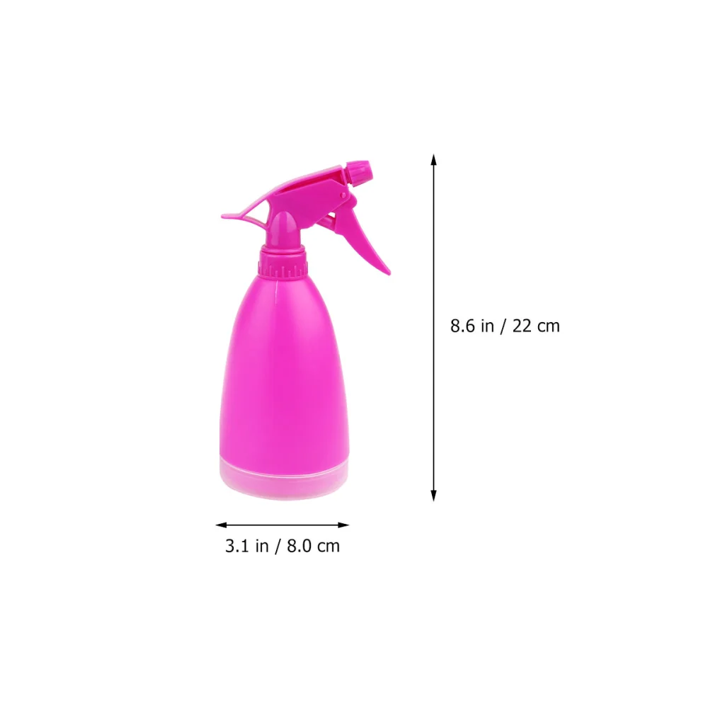 4pcs 500ml Hairdressing Spray Bottles High Pressure Mist Plastic Empty Bottle Reusable Atomiser Mist Sprayer for Home Garden Kitchen Barber (Random Color)