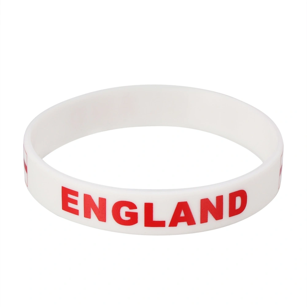 6 Pcs Country Silicone Wristband Fashion Sports Bracelet  (England)