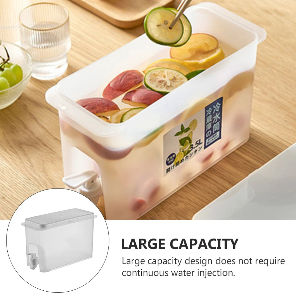 1pc Refrigerator Water Kettle with Faucet Juice Container Beverage Dispenser