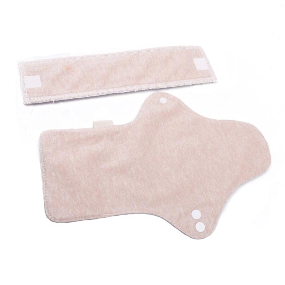 2 Pcs Reusable Sanitary Pads Washable Menstrual Pads Absorbent Cotton Panty Liners (400mm)