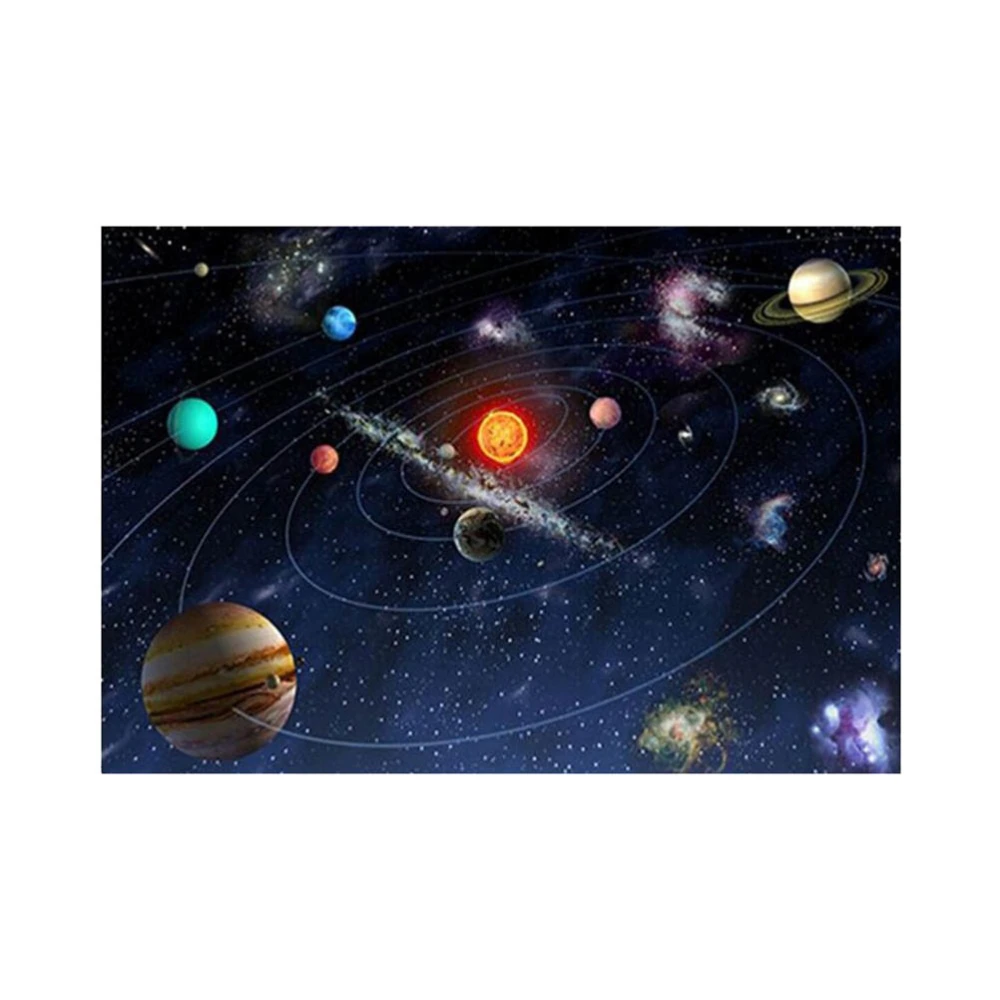 DIY Beads Painting Solar System Pattern Cross Stitch Diamond Crystal Painting Home Ornaments 8300