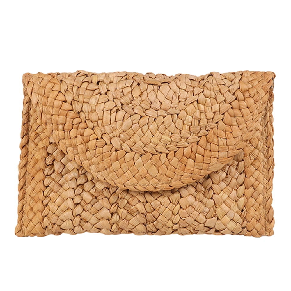 Straw Clutch Bag Portable Handbag Summer Beach Coin Purse for Women Lady