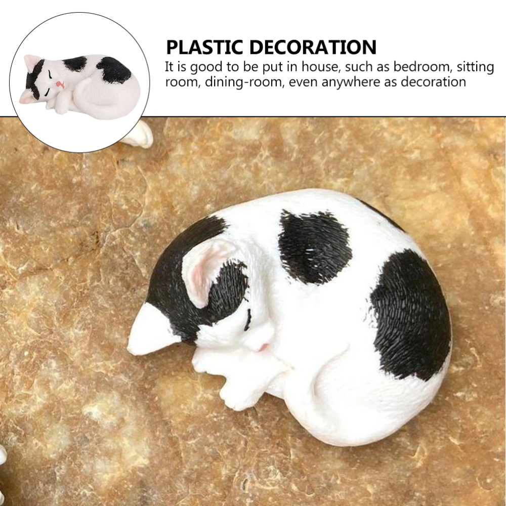 Adorable Cat Statue Adorable Kitten Figurine Creative Craft Statue Home Decoration