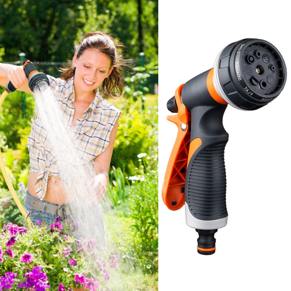 Spray Lawn Watering Multi-function Car Wash Durable Hand-held Tools Hose Sprinkle Water Nozzle Gardening Irrigation Tool ( US Regulations)