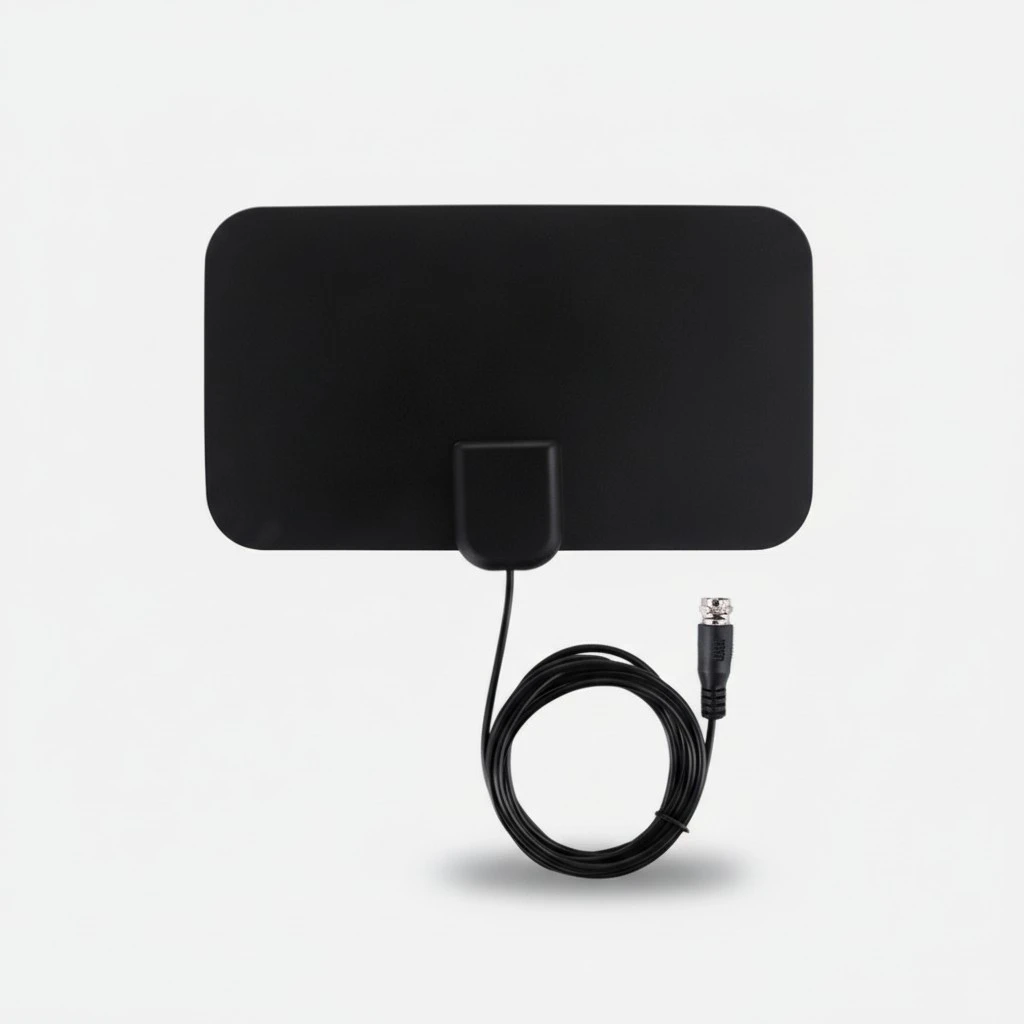 25DB High Gain Digital TV Antenna 1080P Indoor HDTV Antennas Aerial Mini DVB-T2 170-240mhz 470-860mhz (Black)