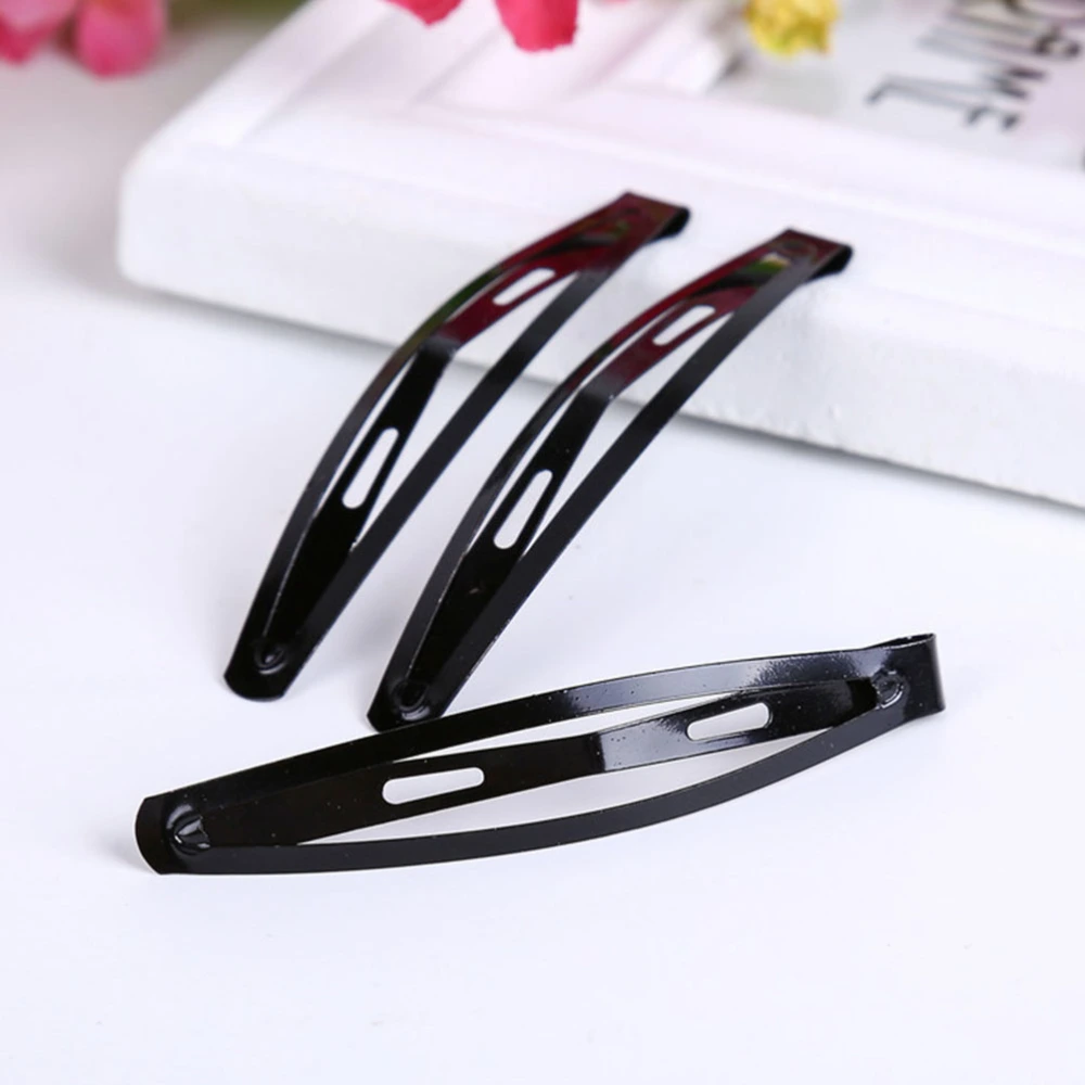 60pcs Simple Styled BB Hairclips Hair Fashion Drop-shaped Hairgrip (Black)