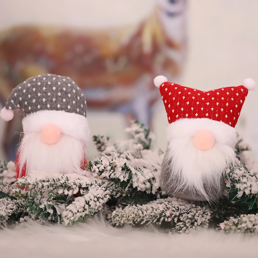 2pcs Christmas Party Decoration Supplies Nordic Style Old Man Ornaments