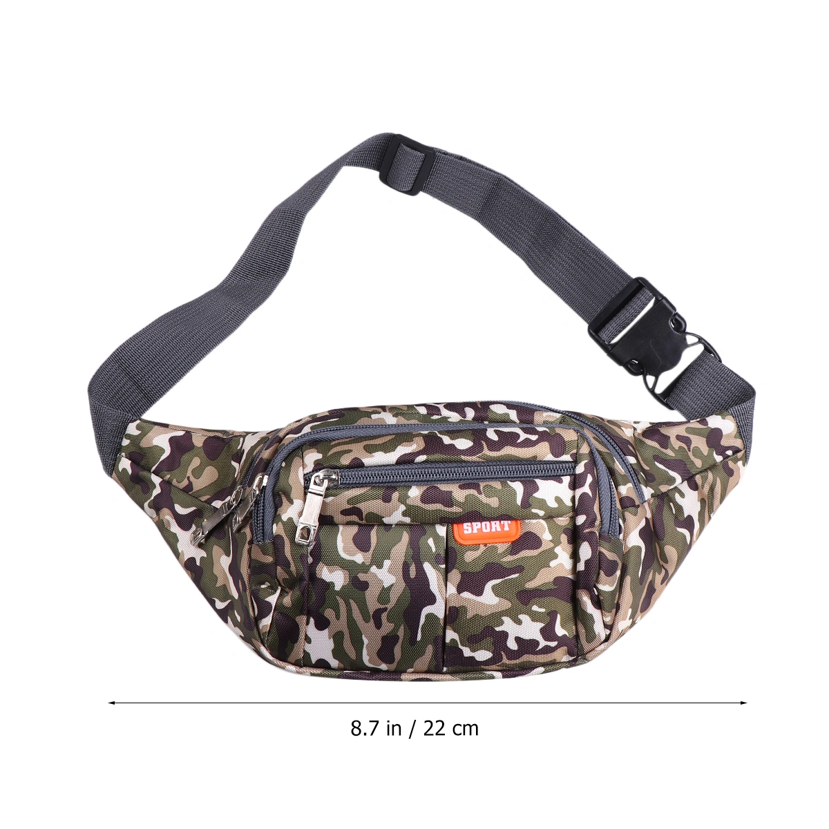 Outdoor Sports Waist Bag Camouflage Fanny Pack Multifunctional Storage Bag Casual Chest Bag for Men Women (Camouflage Nine)