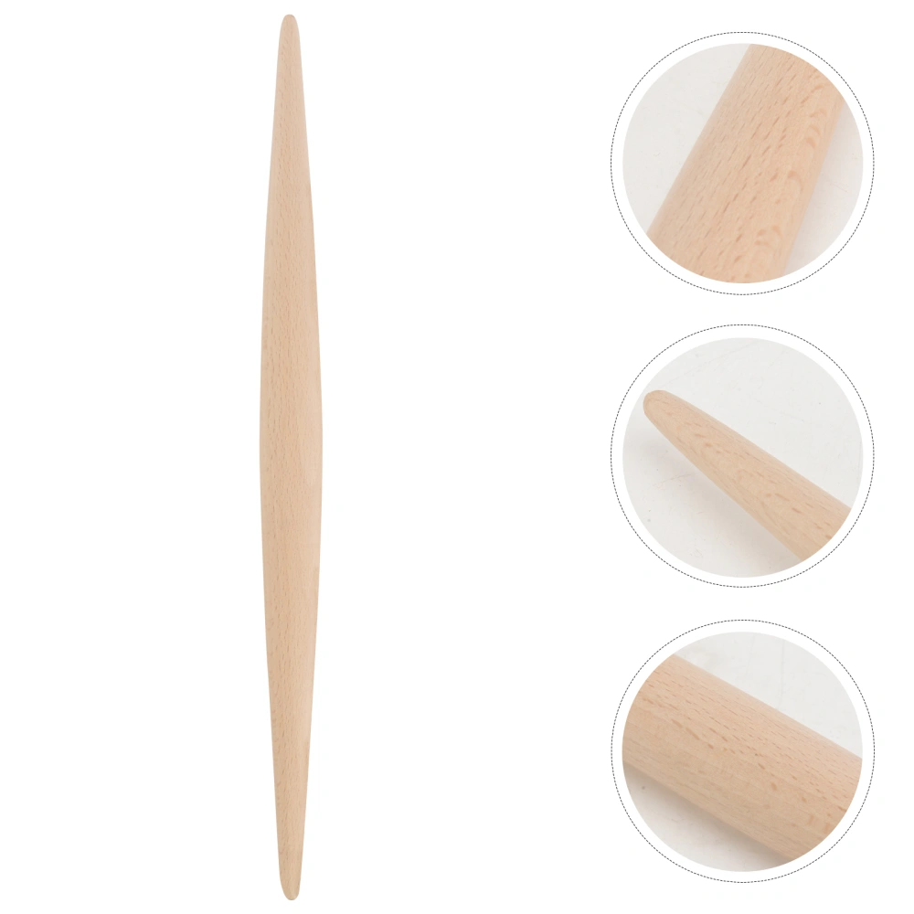 Wooden Rolling Pin Dough Pastry Roller Fondant Cake Noodle Baking Tool Kitchen Supplies for Home Restaurant (Length 39cm, Diameter 2.8cm)