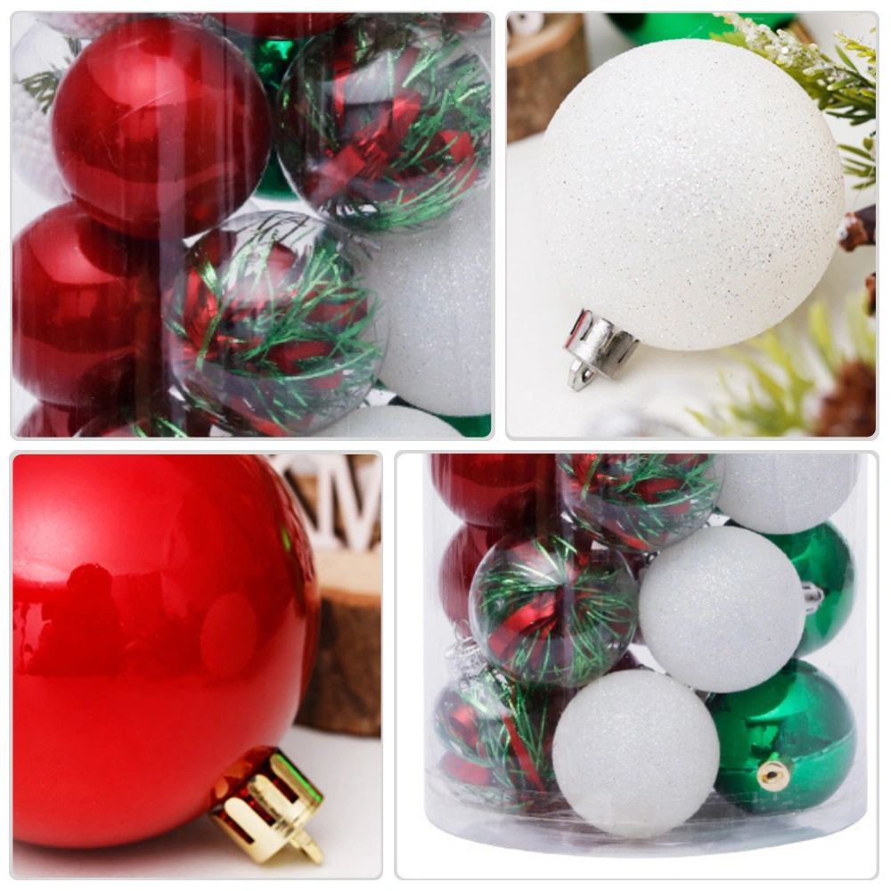 30pcs Christmas Tree Decoration Transparent Ball Christmas Ball (Assorted Color)