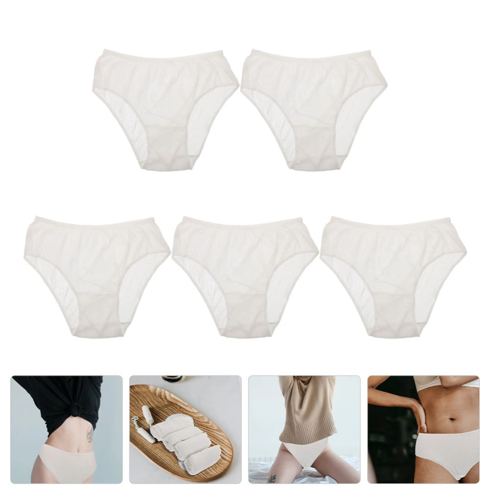 5Pcs Professional Cotton Briefs Convenient Women Briefs Portable Female Briefs