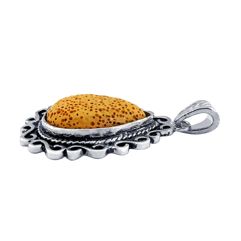 Diy Lava Stone Charm Jewelry Lava Stone Charm Jewelry Pendant Metal Frame Lava Stone Charm