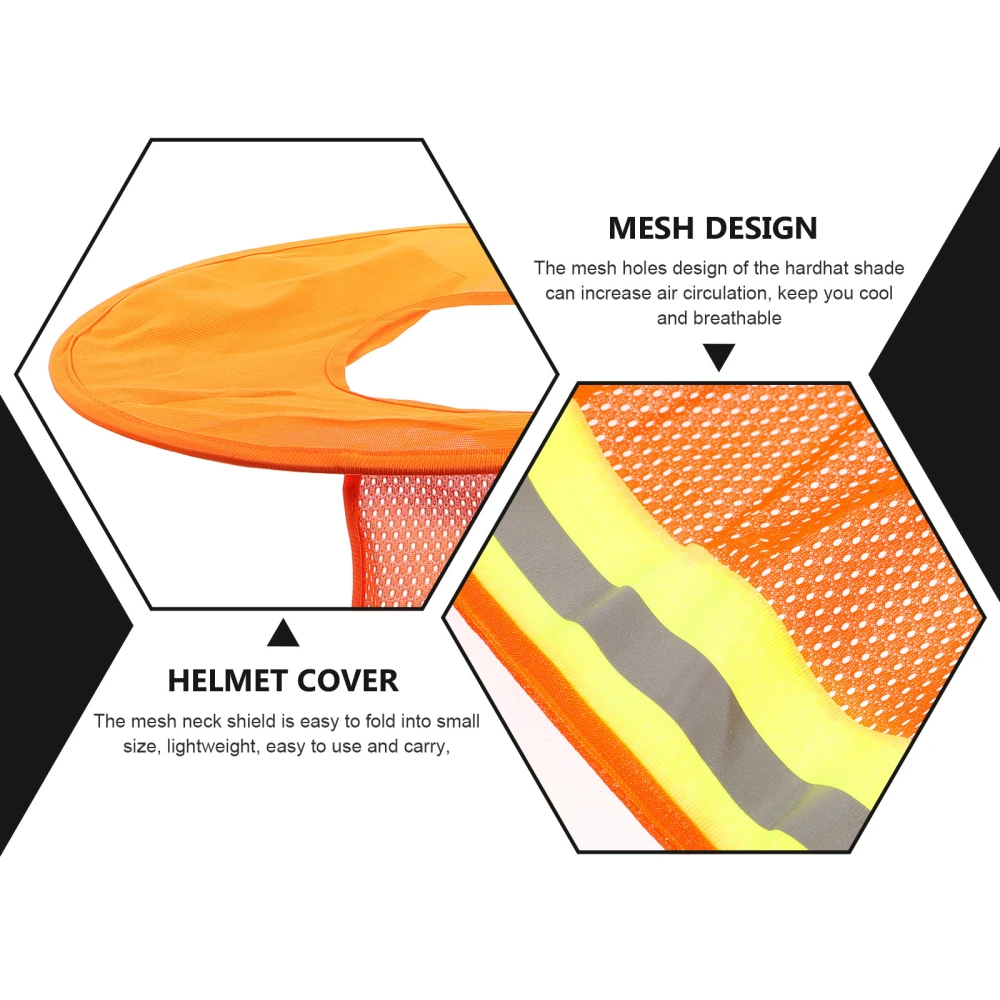 Full Brim Hard Hats Cover Hard Hat Shade Neck Protector Hard Hat Accessories