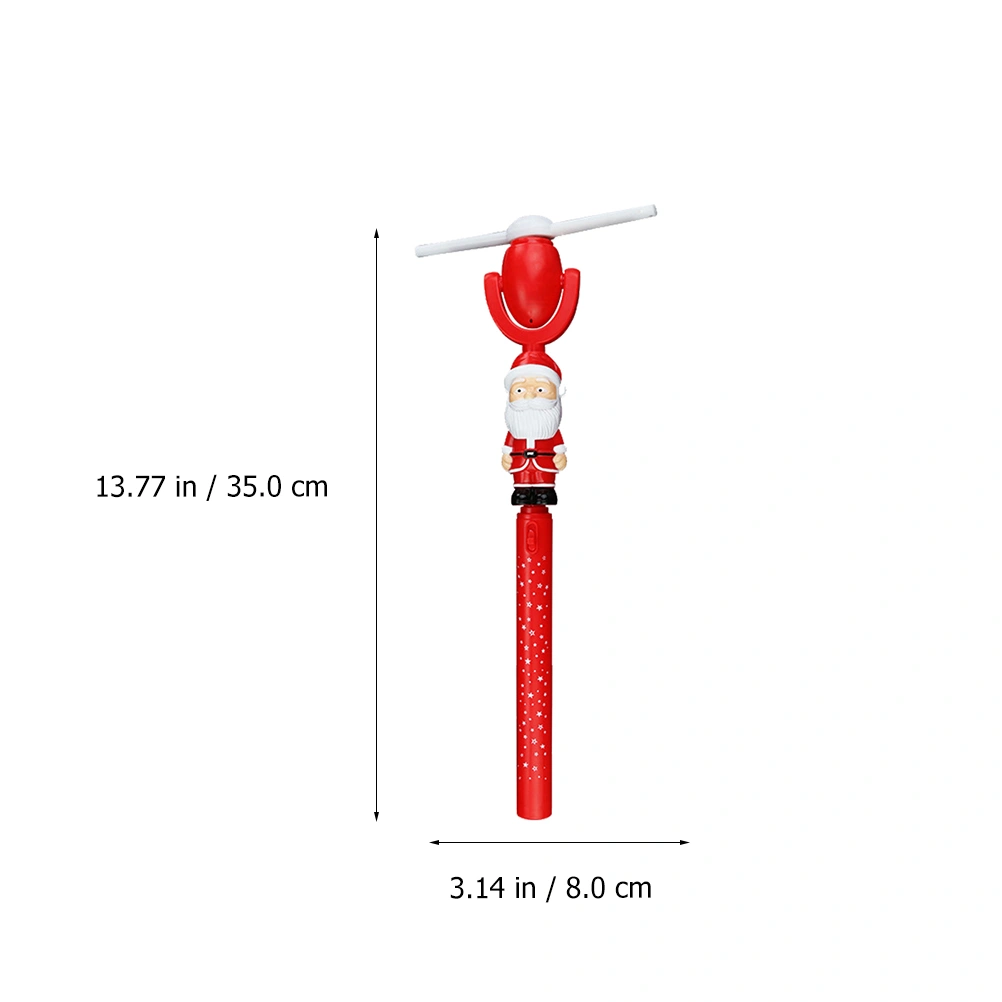 1 Pc Christmas Themed Windmill Santa Claus Windmill Shinning Winnower (Red)